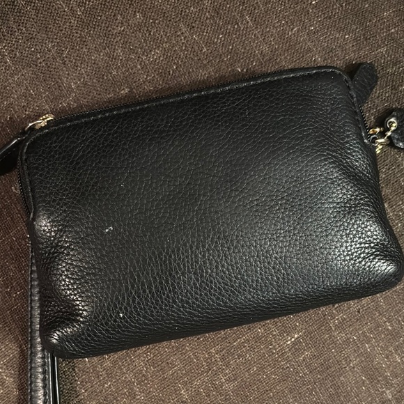 Coach Black Leather Wristlet - Picture 4 of 5